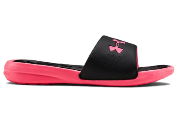 Тапочки playmaker fixed strap slide 'black pink' Under Armour, черный — фото 3