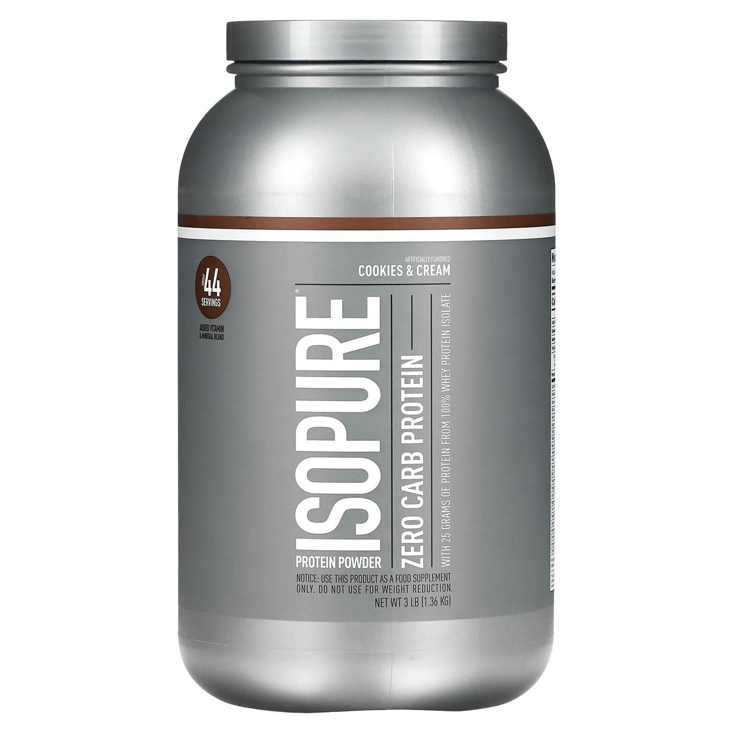 

Nature's Best IsoPure Протеиновый порошок Isopure не содержит углеводов печенье с кремом 3 фунта (1.36г)