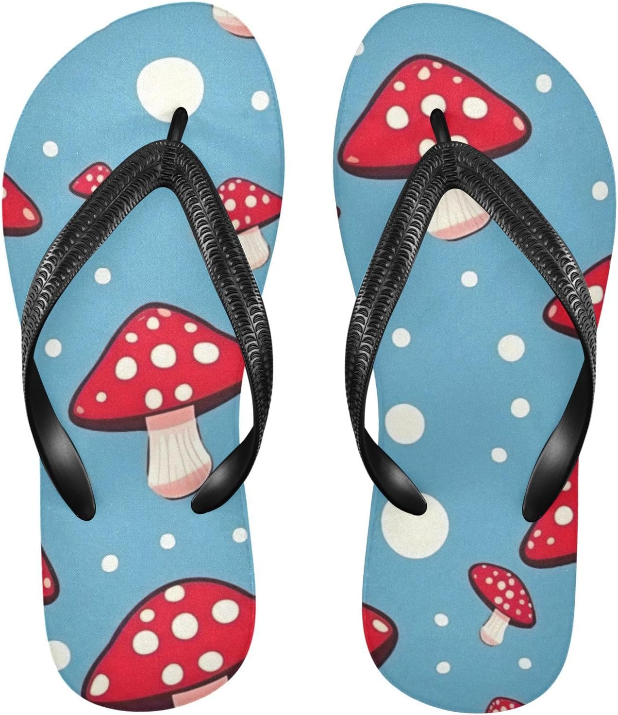 

Шлепанцы «Красный гриб» для пляжа, летние повседневные сандалии для женщин и мужчин, тапочки для душа, размер XS Kfbe