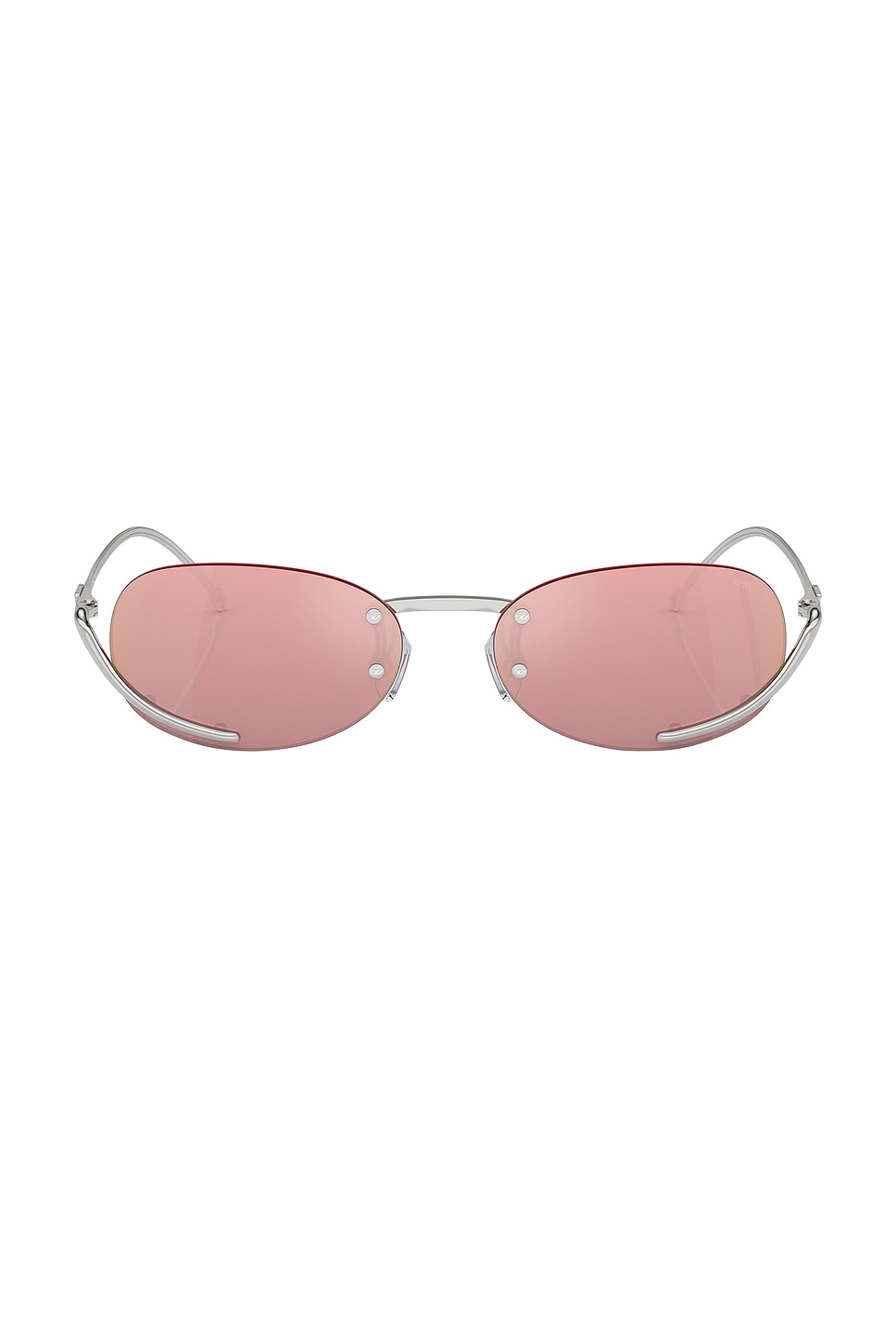 

Овальные солнцезащитные очки Diesel, pink