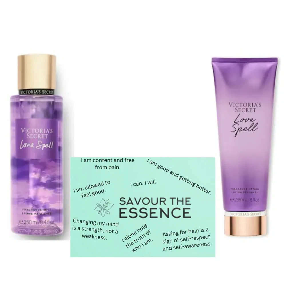Набор женских спреев и лосьонов для тела VS Love Spell Savour The Essence — фото 3