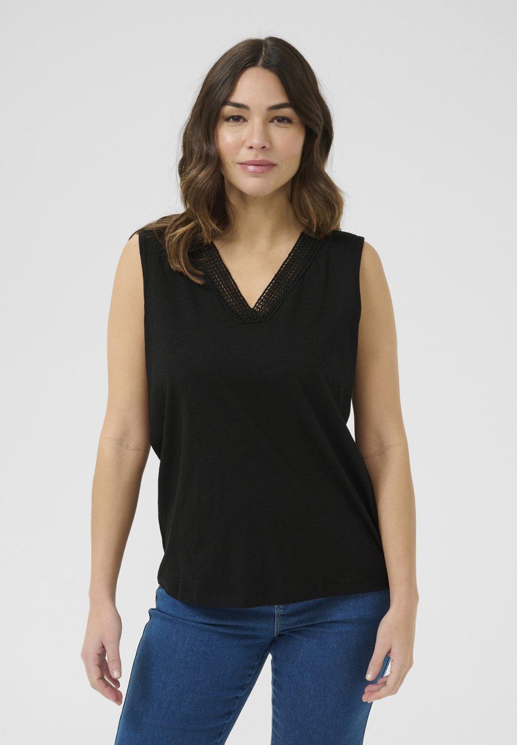 

Топ Blouse Kaffe, цвет Black Deep
