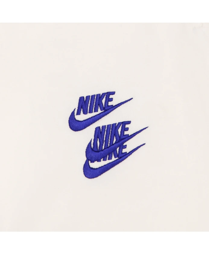 Спортивные брюки из французской махровой ткани с манжетами Nike, белый — фото 4