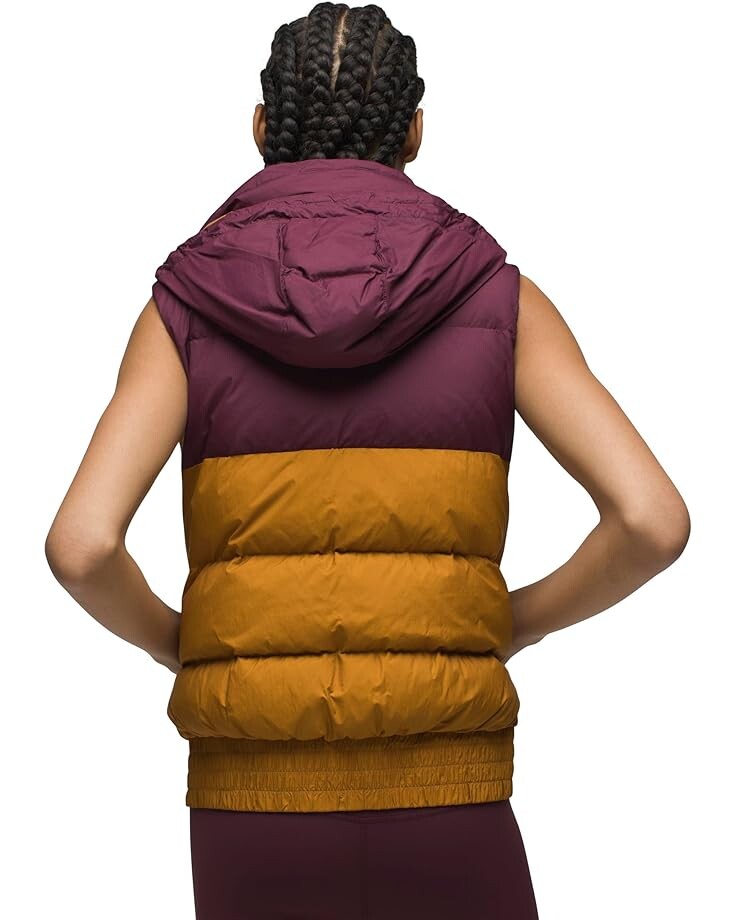 

Утепленный жилет Prana Emerald Valley Vest, цвет Mulberry Color-Block