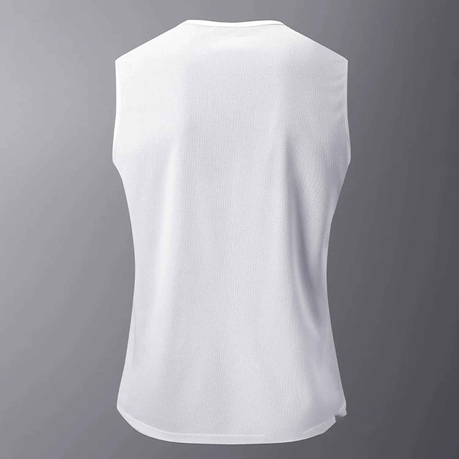 Мужская майка без рукавов, быстросохнущая, Generic, белый — фото 3