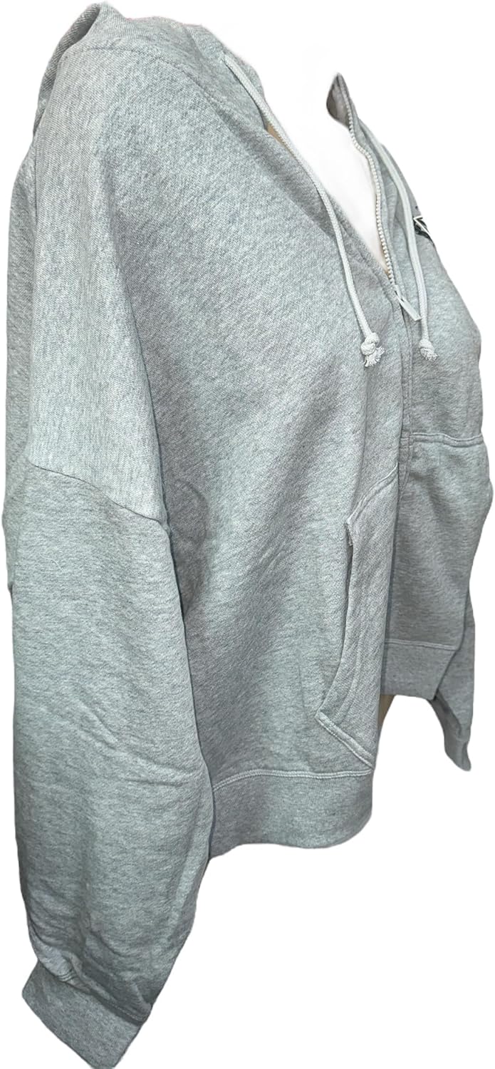 Толстовка с капюшоном на молнии Victoria's Secret Pink Ivy Fleece Campus, цвет Gray — фото 3