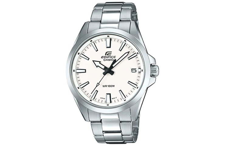 

Мужские часы EDIFICE белые EFV-100D-7AV CASIO