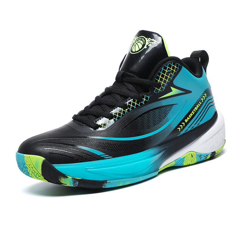 

TONYBEAR Мужские баскетбольные кроссовки Mid Top черно-зеленые, цвет Black Green