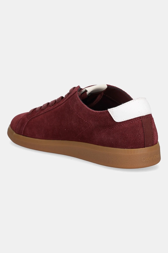 Замшевые кроссовки LOW PROFILE CUPSOLE SU Calvin Klein Jeans, бордовый — фото 3