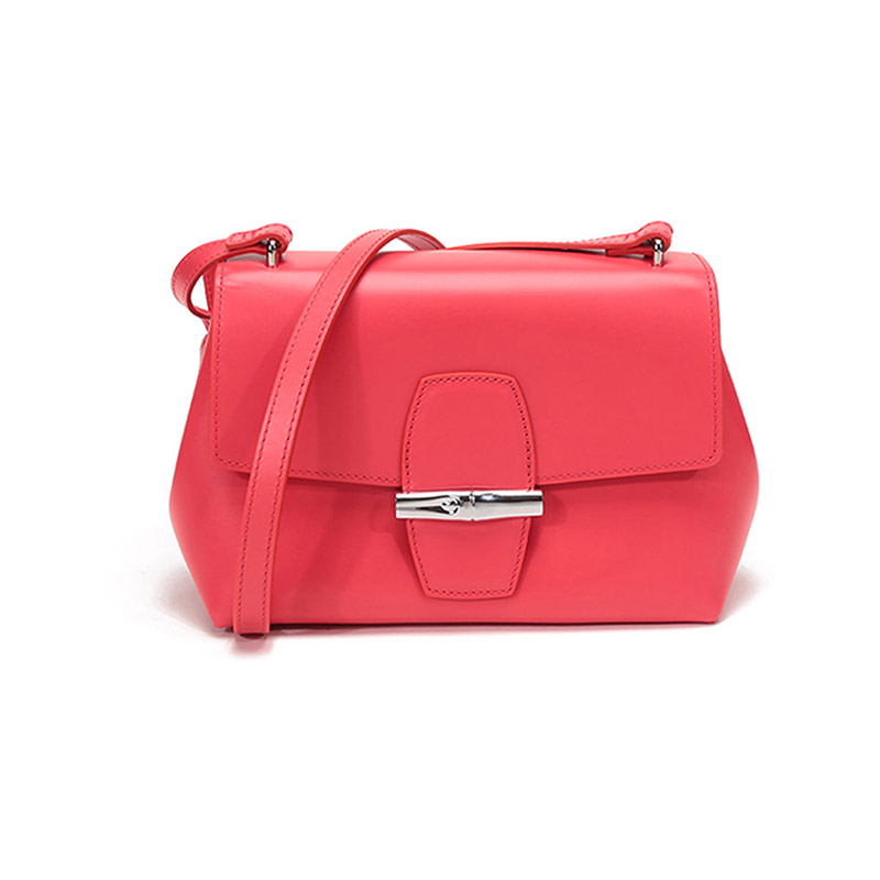 

LONGCHAMP Сумка через плечо Le Pliage из кожи, женская, цвет «арбузно-красный»