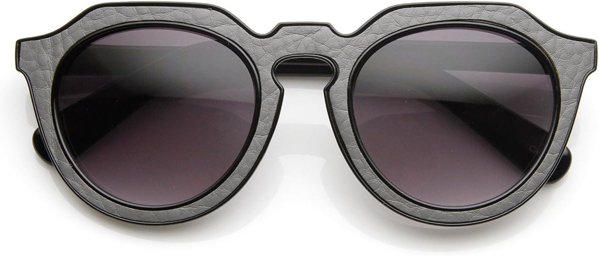 

Солнцезащитные очки zeroUV High Fashion Block Cut Pattern Print Keyhole Round Sunglasses в стиле «замочная скважина» с круглым вырезом и принтом в виде блочной резки, Gray