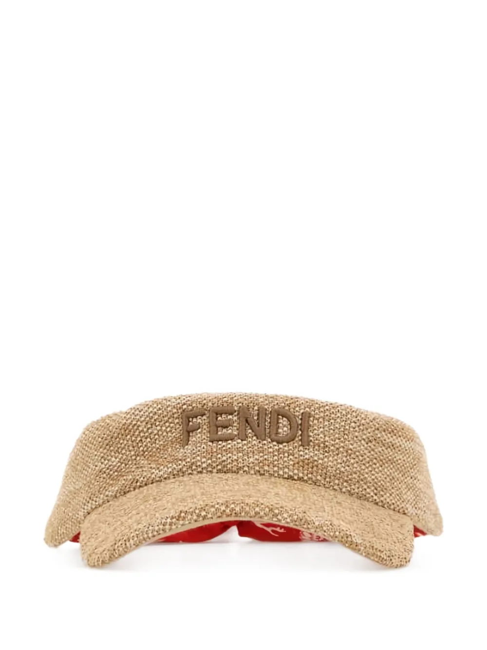 

Козырек из рафии FENDI, нейтральный