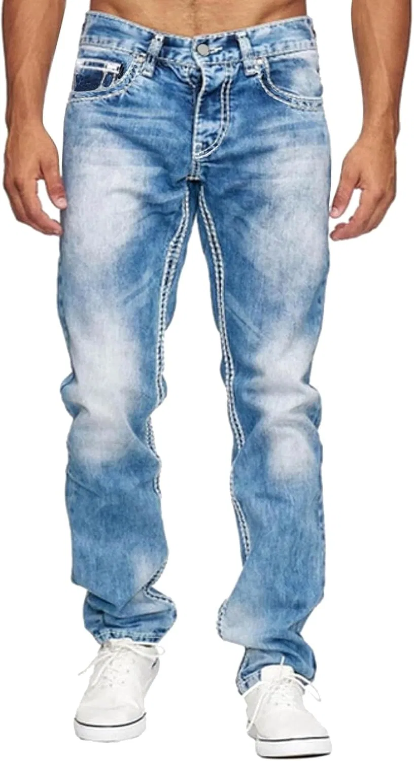 Джинсы клеш мужские Light Blue