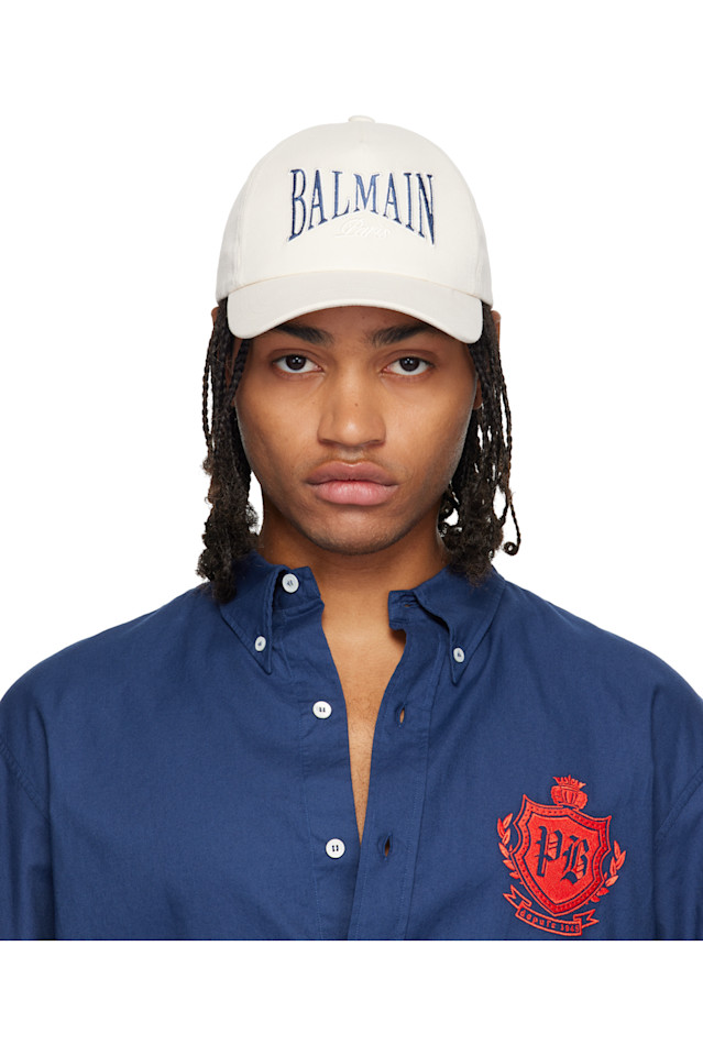 

Хлопковая кепка "Balmain College", белый