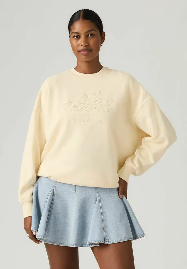 Винтажная толстовка crew roy Levi'S, Royale Fancy Script Neutrals
