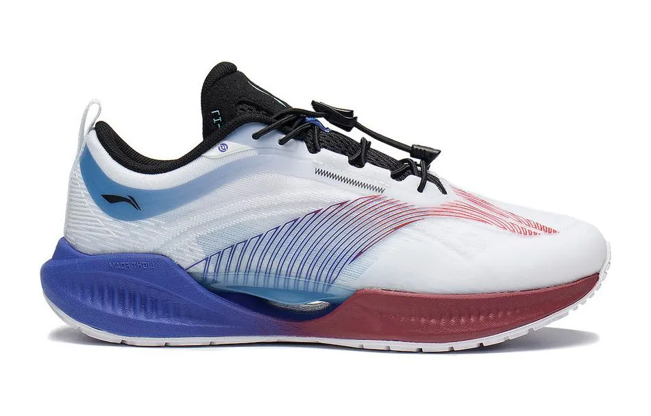 YOUNG Детские кроссовки Li-Ning YOUNG Super Light 19 с технологией BOOM для отскока и вентиляции, низкие, сине-белые — фото 3