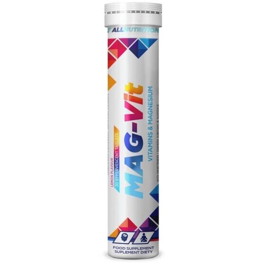 

Таблетки шипучие Allnutrition, Mag-Vit, 20 таб.