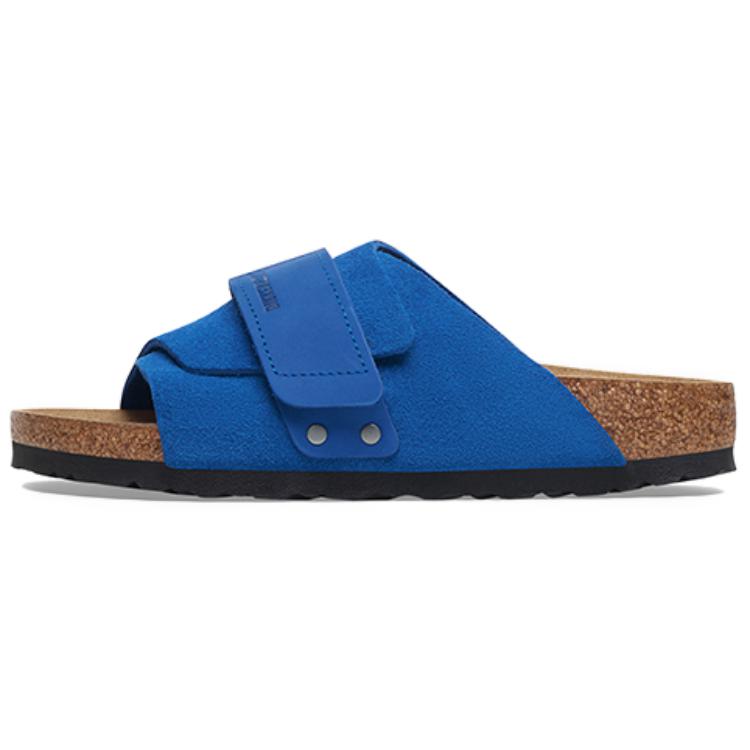 Birkenstock Тапочки-слайды Kyoto, устойчивые к истиранию, унисекс, синие, узкая посадка