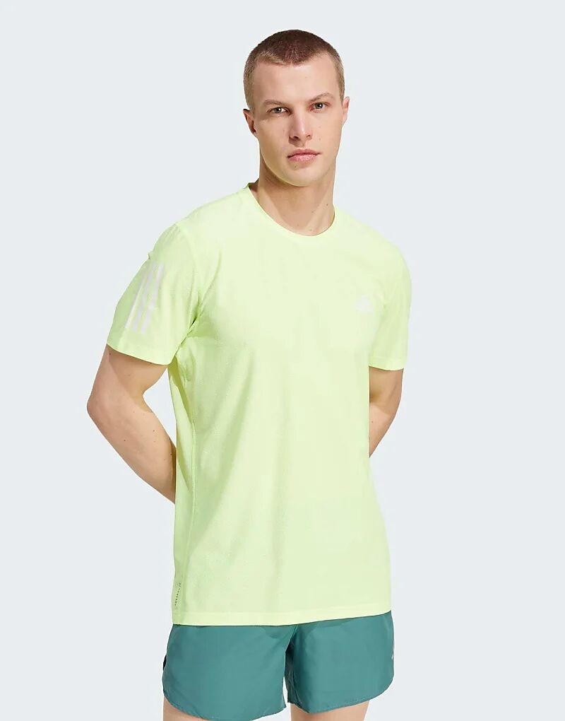 

Футболка adidas Running Own the run в желтом цвете с высоким разрешением Adidas Performance