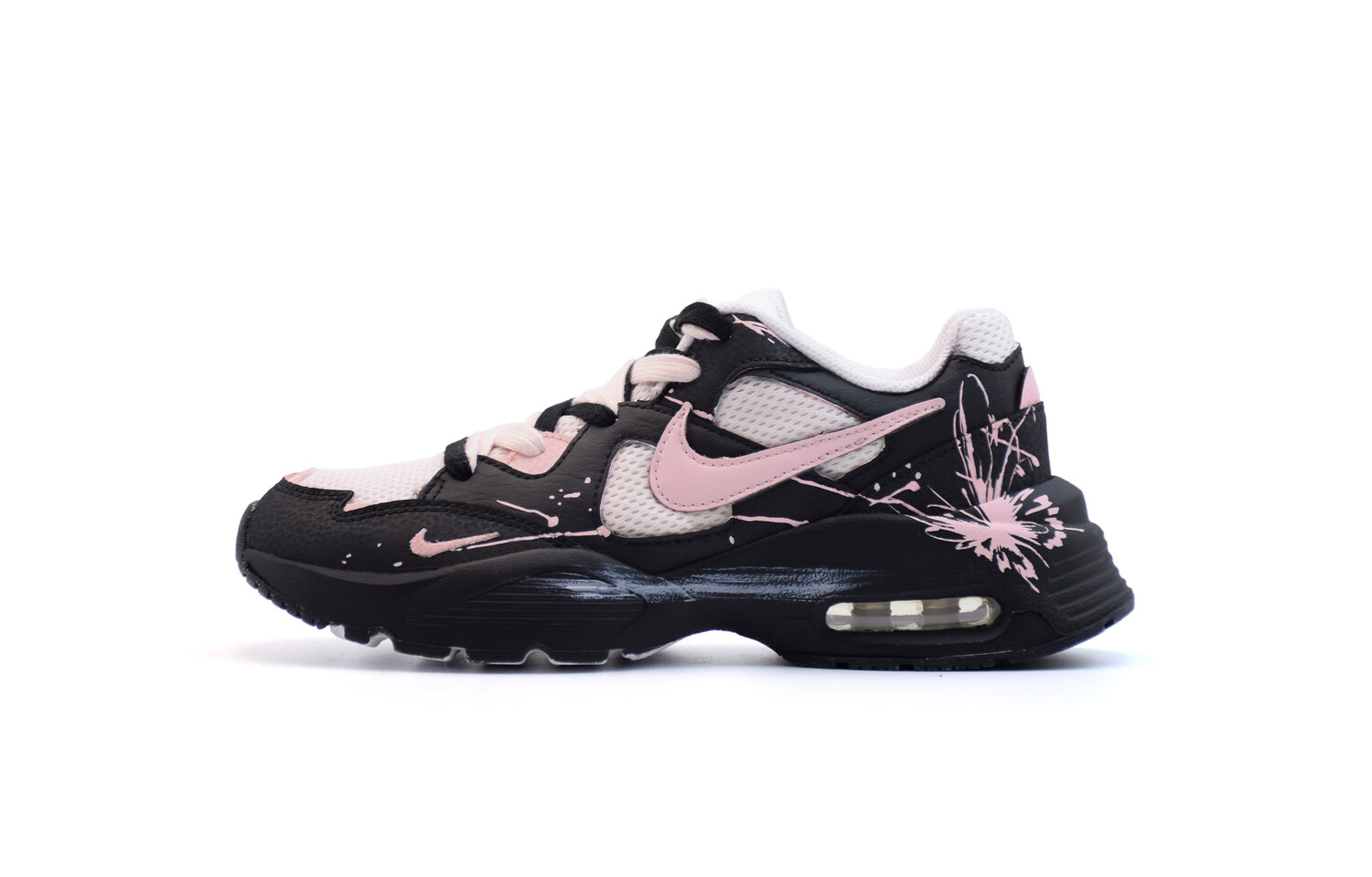 

Кроссовки Air Max Fusion женские с низким верхом, цвет черный/розовый/белый Nike
