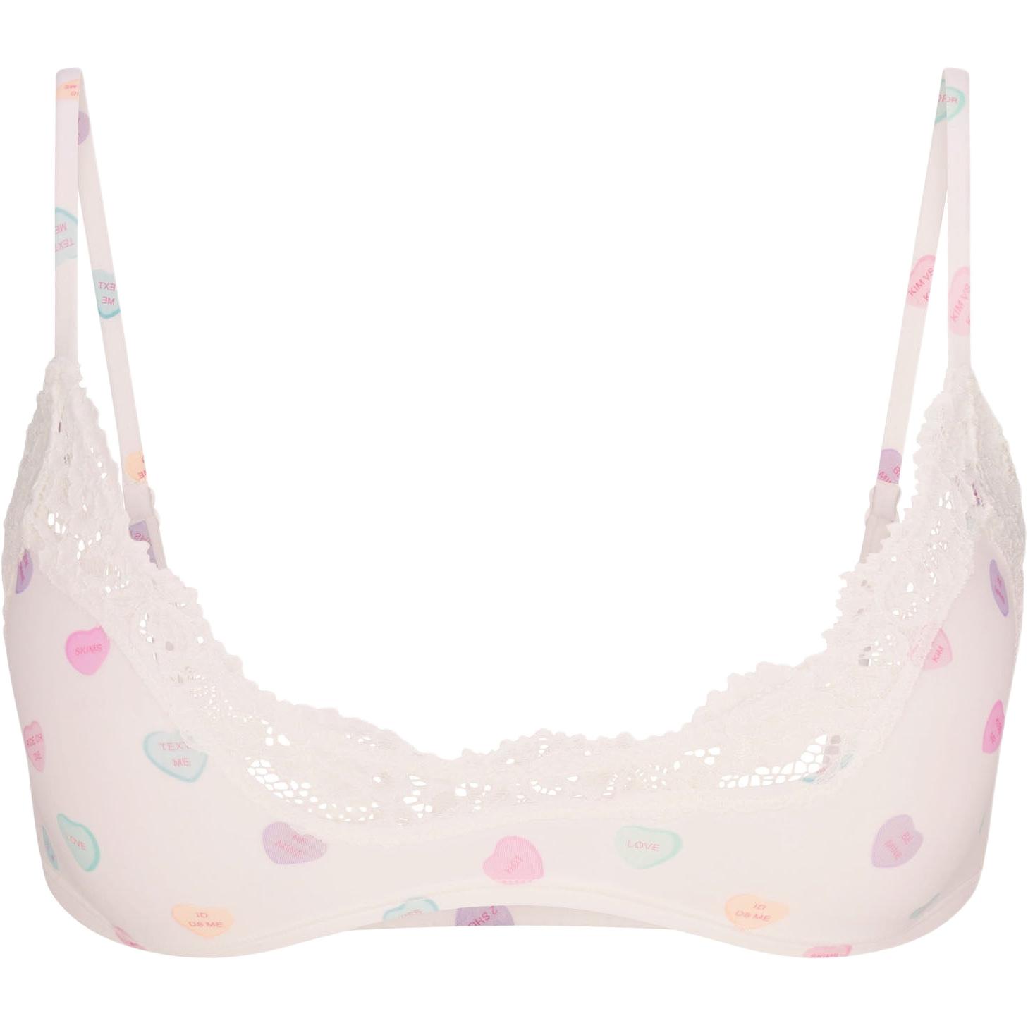 

Женский бюстгальтер Skims, 1 Pack Marble Candy Heart Print/Marble Candy Heart Print