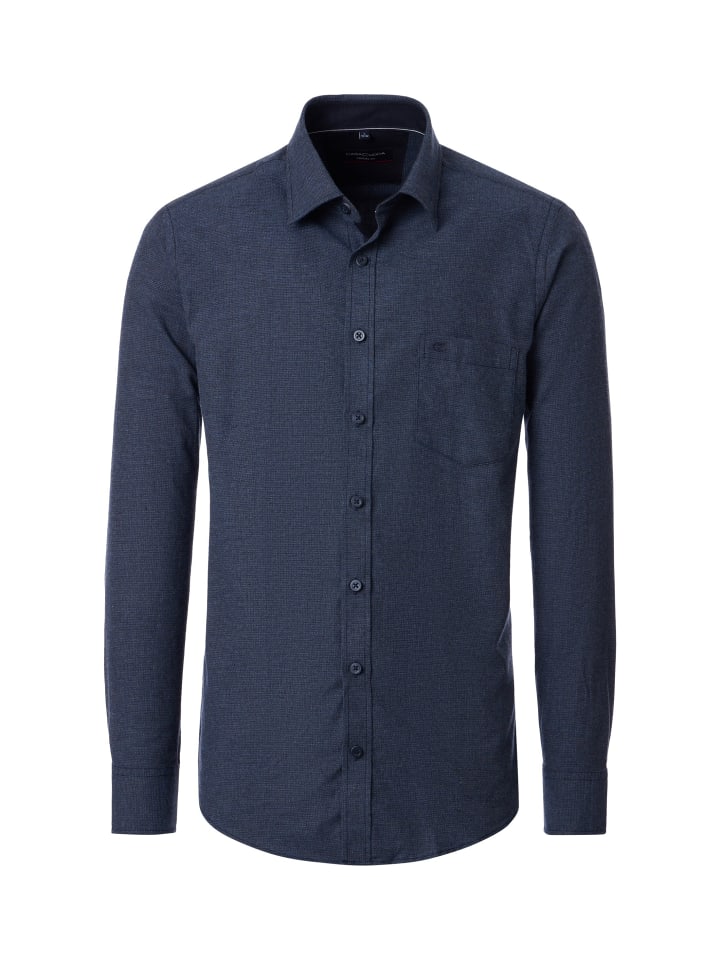 

CASAMODA Повседневная рубашка темно-синего цвета