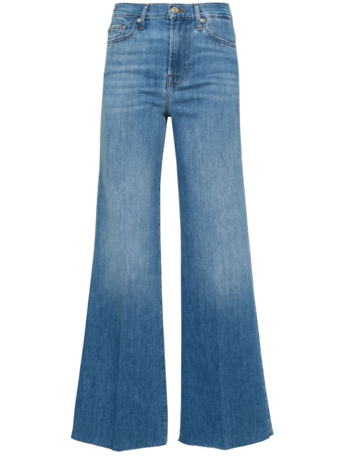 

7 For All Mankind расклешенные джинсы Modern Dojo с завышенной талией, синий
