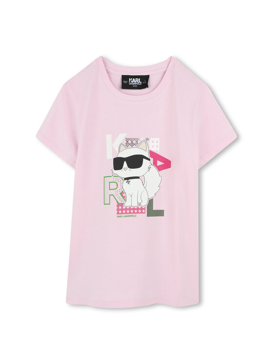 

Футболка обычного кроя Z30491 S Karl Lagerfeld Kids, розовый