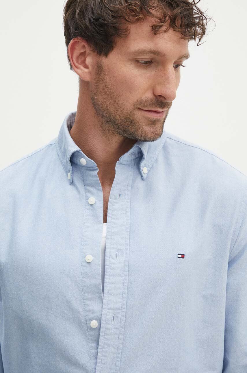 

Хлопковая рубашка Tommy Hilfiger, синий