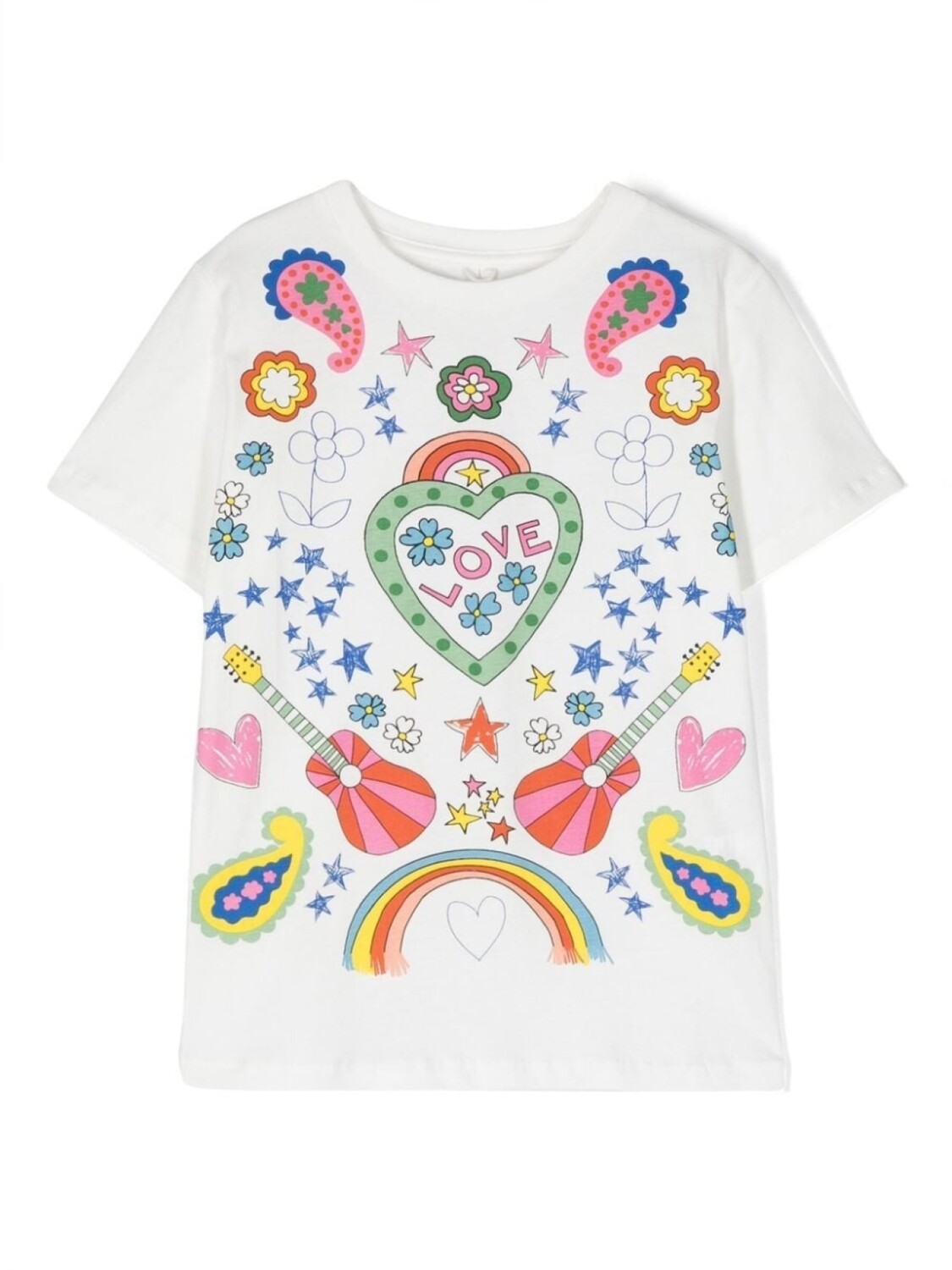 

Stella McCartney Kids футболка с графичным принтом, белый