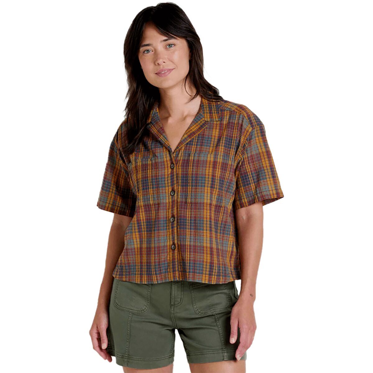 

Флетчер рубашка с коротким рукавом Toad&Co, цвет manzanita plaid