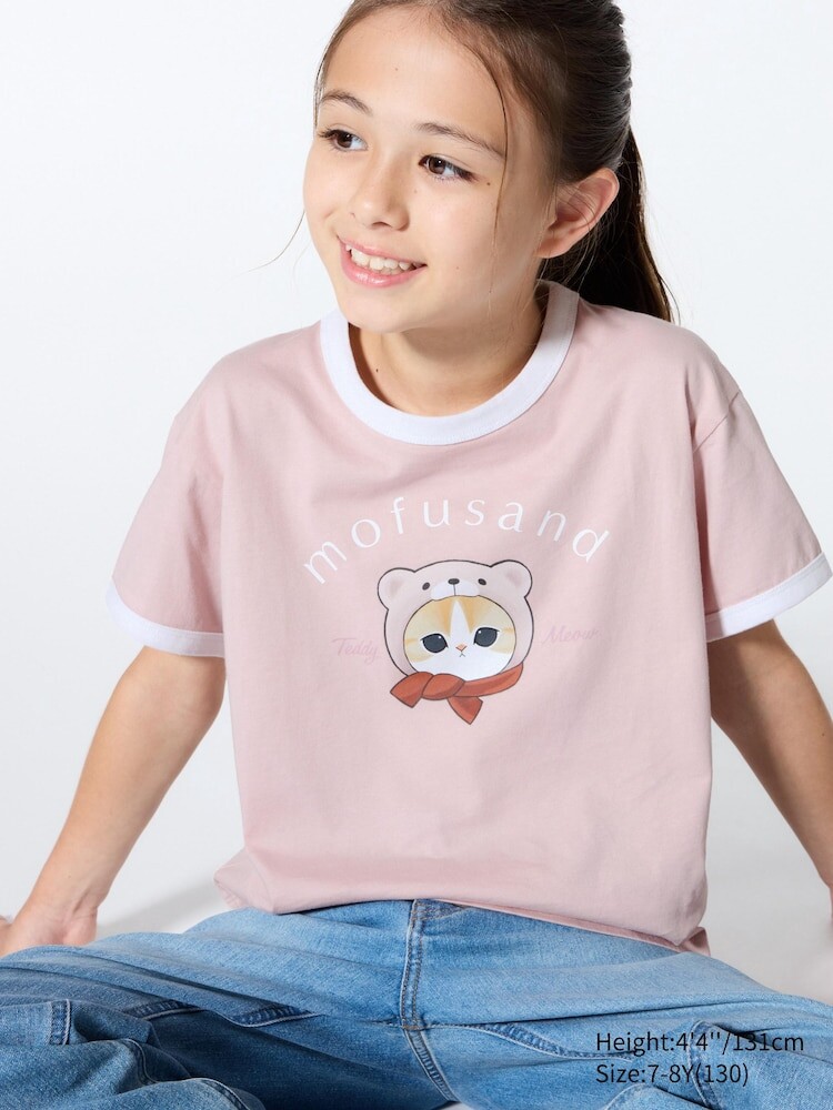 

Детская футболка Uniqlo, цвет 10 розовый