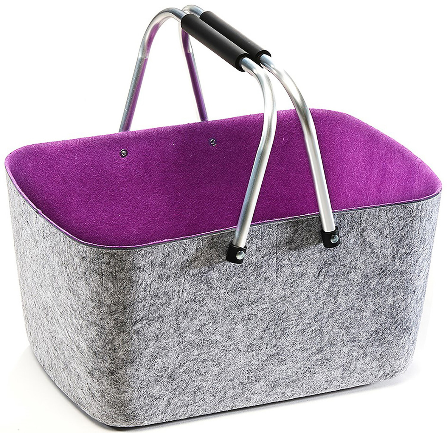 

Сумка шоппер kobolo Einkaufskorb FOLDPURPLE42, серый