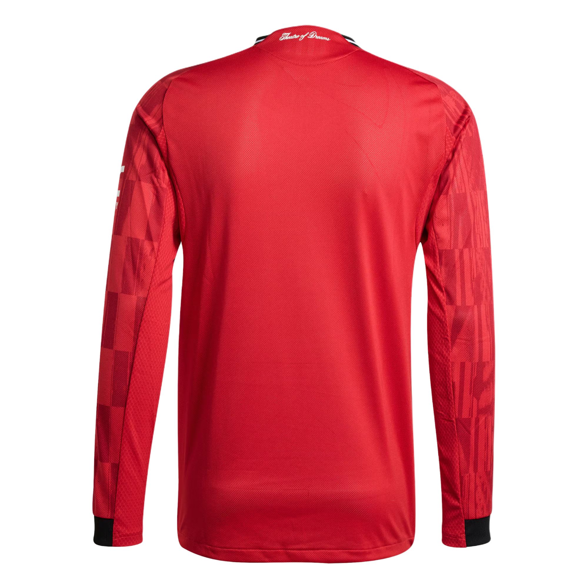Футболка Manchester United 25/26 домашняя автентичная с длинными рукавами Adidas, красный — фото 2