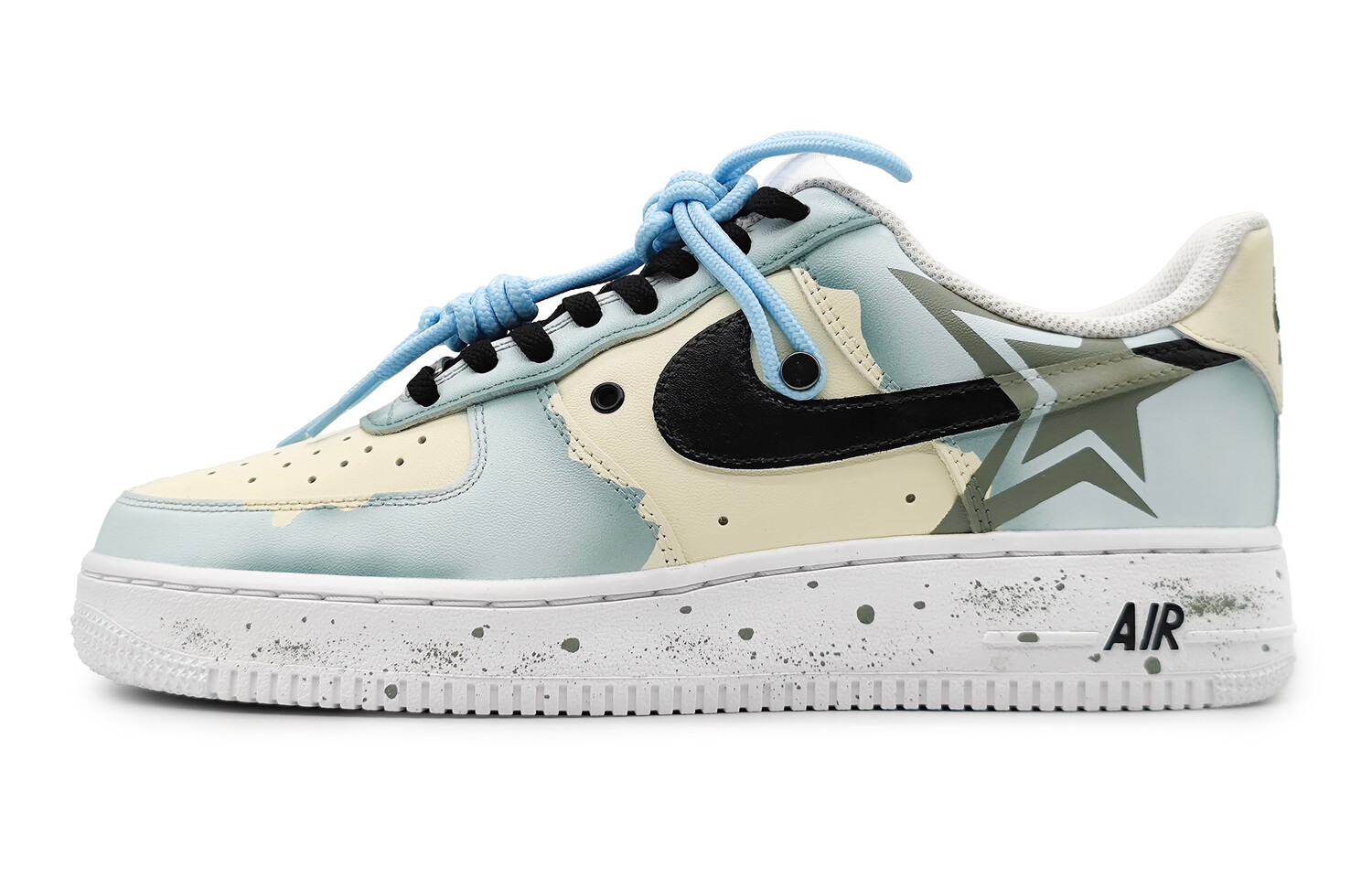 

Кроссовки для скейтбординга Air Force 1 женские с низким верхом, желтые/зеленые/черные Nike, Черный, Кроссовки для скейтбординга Air Force 1 женские с низким верхом, желтые/зеленые/черные Nike