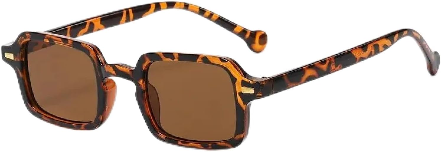 

Модные солнцезащитные очки для женщин в стиле ретро с заклепками, градиентные линзы, защита от УФ-излучения UV400; мужские солнцезащитные очки с леопардовым принтом, синие TVTBBVV, Leopard