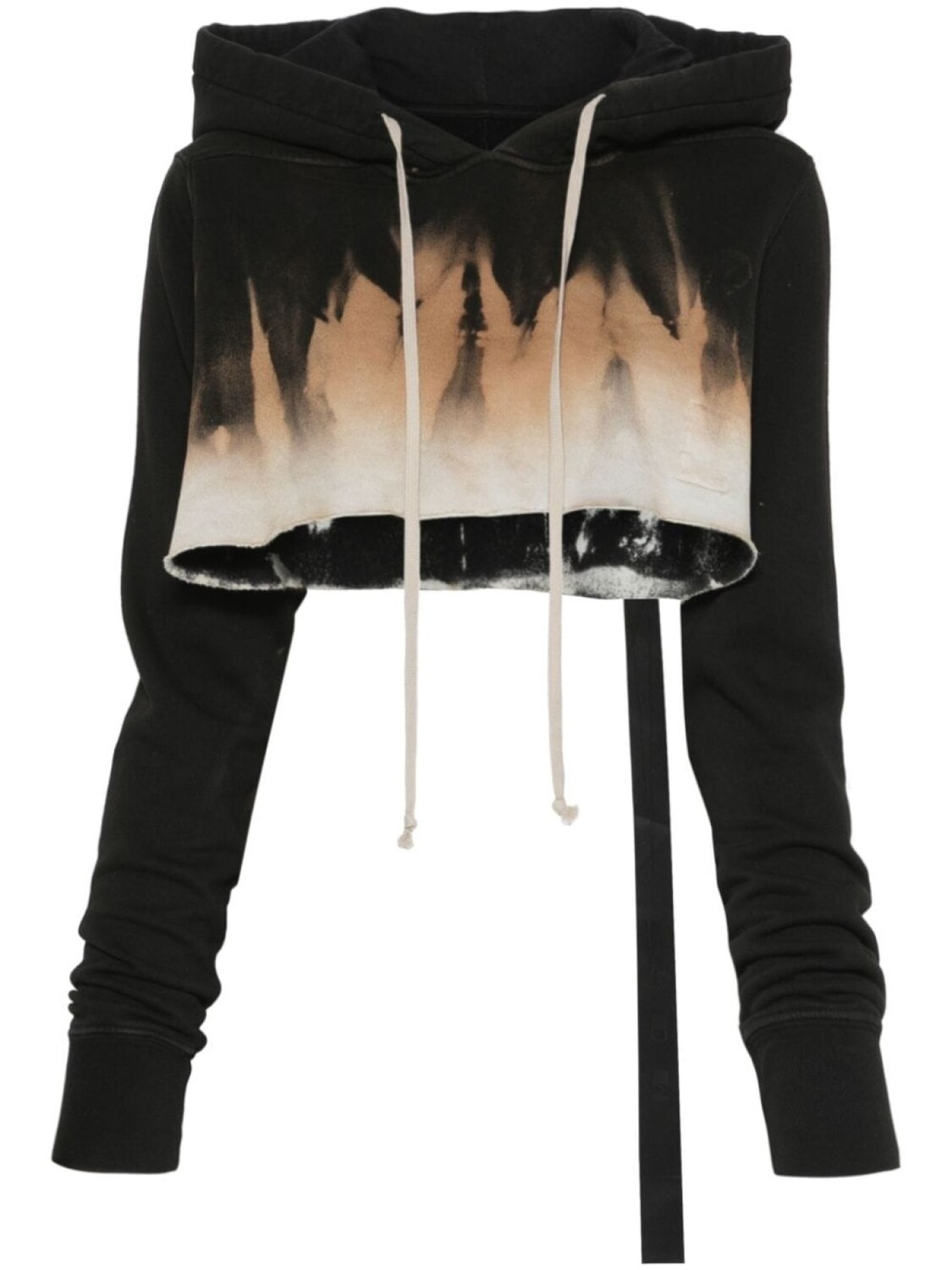 

Rick Owens DRKSHDW укороченная толстовка с капюшоном, черный