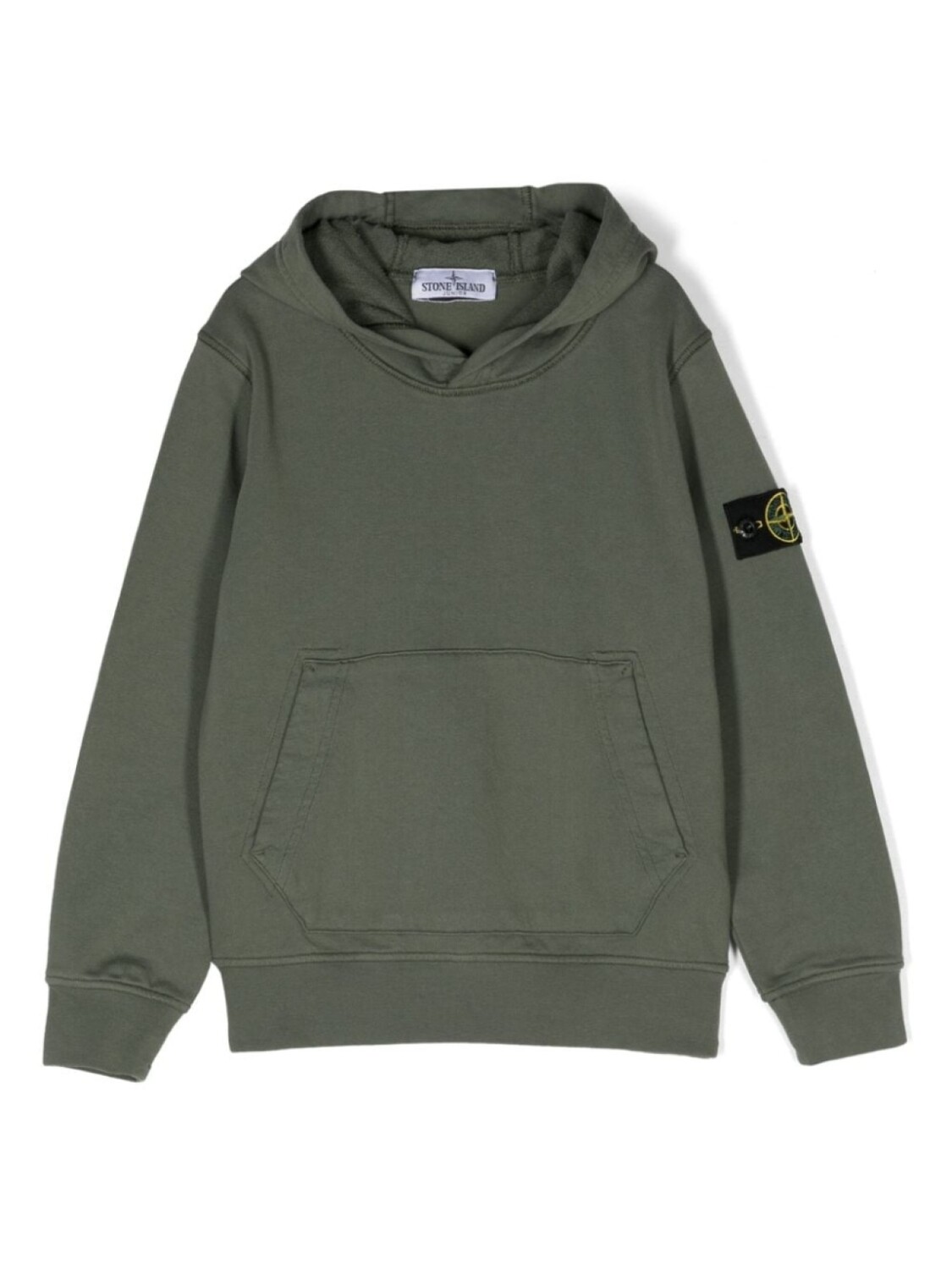 

Stone Island Junior худи с нашивкой Compass, зеленый