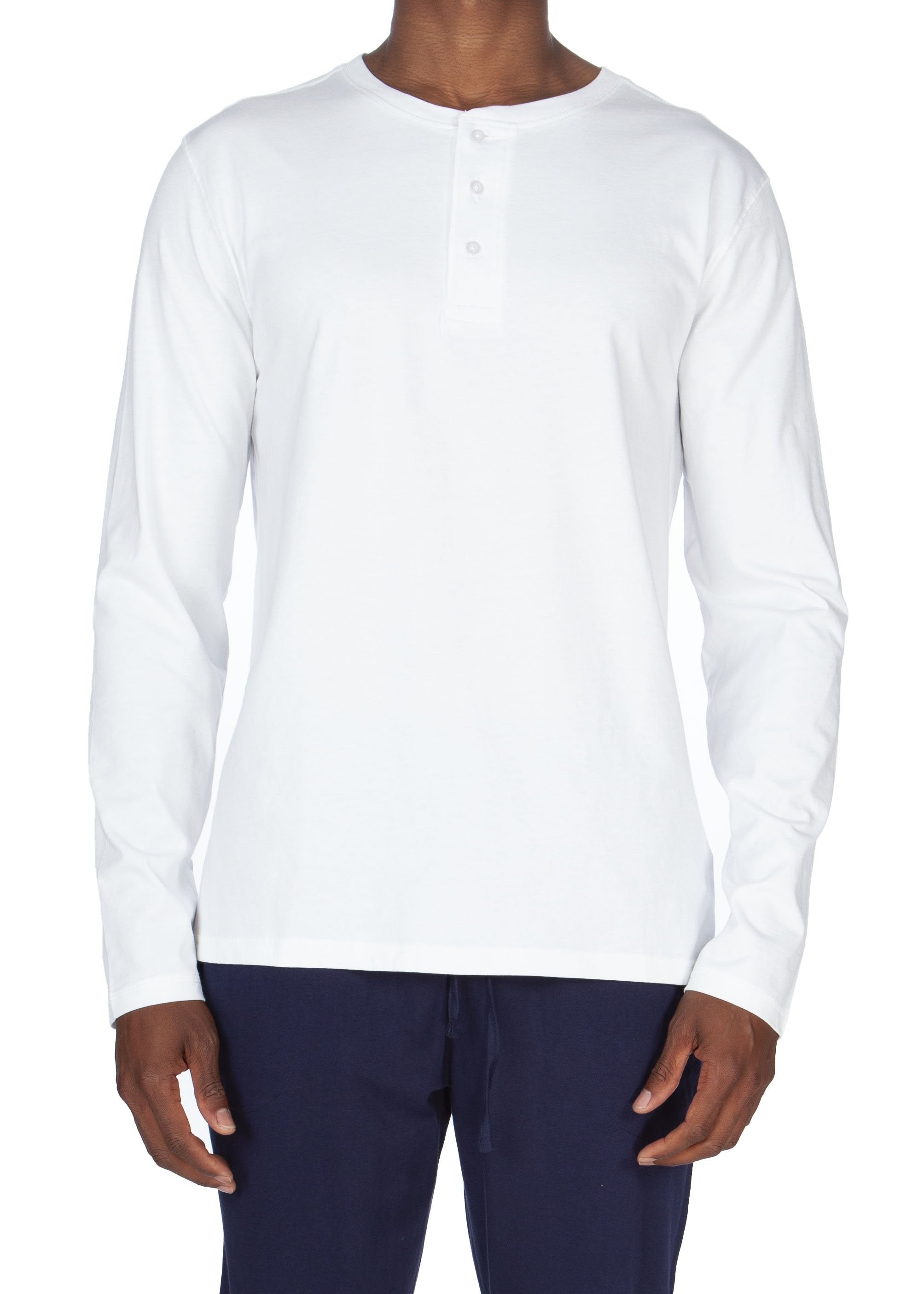 

Супермягкая кофта с длинным рукавом Henley Unsimply Stitched, белый
