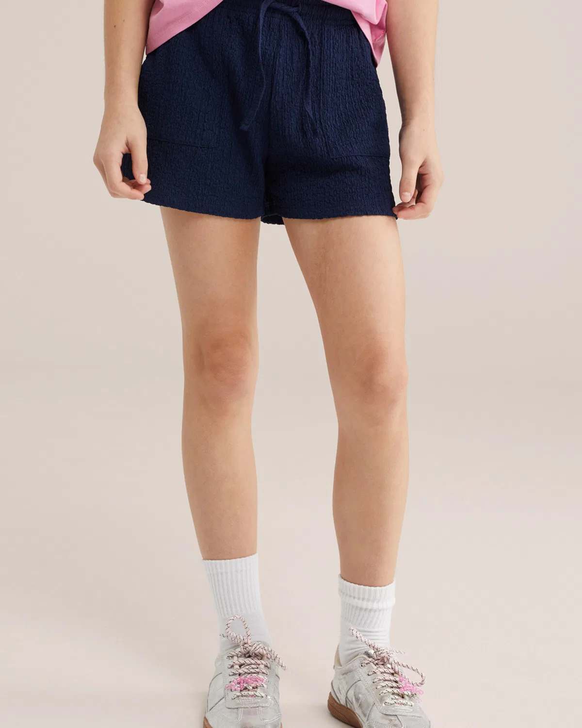 Брюки свободного кроя We Fashion, Marine Blue — фото 3