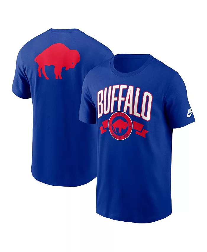

Мужская футболка Royal Buffalo Bills Rewind с надписью Hit Essential Front and Back Nike