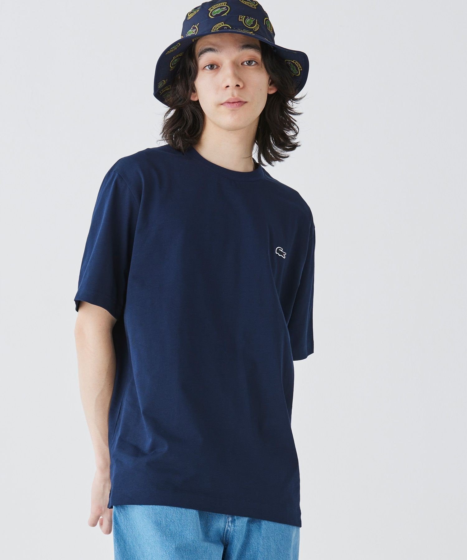 Футболка LACOSTE Контурные Часы, Navy