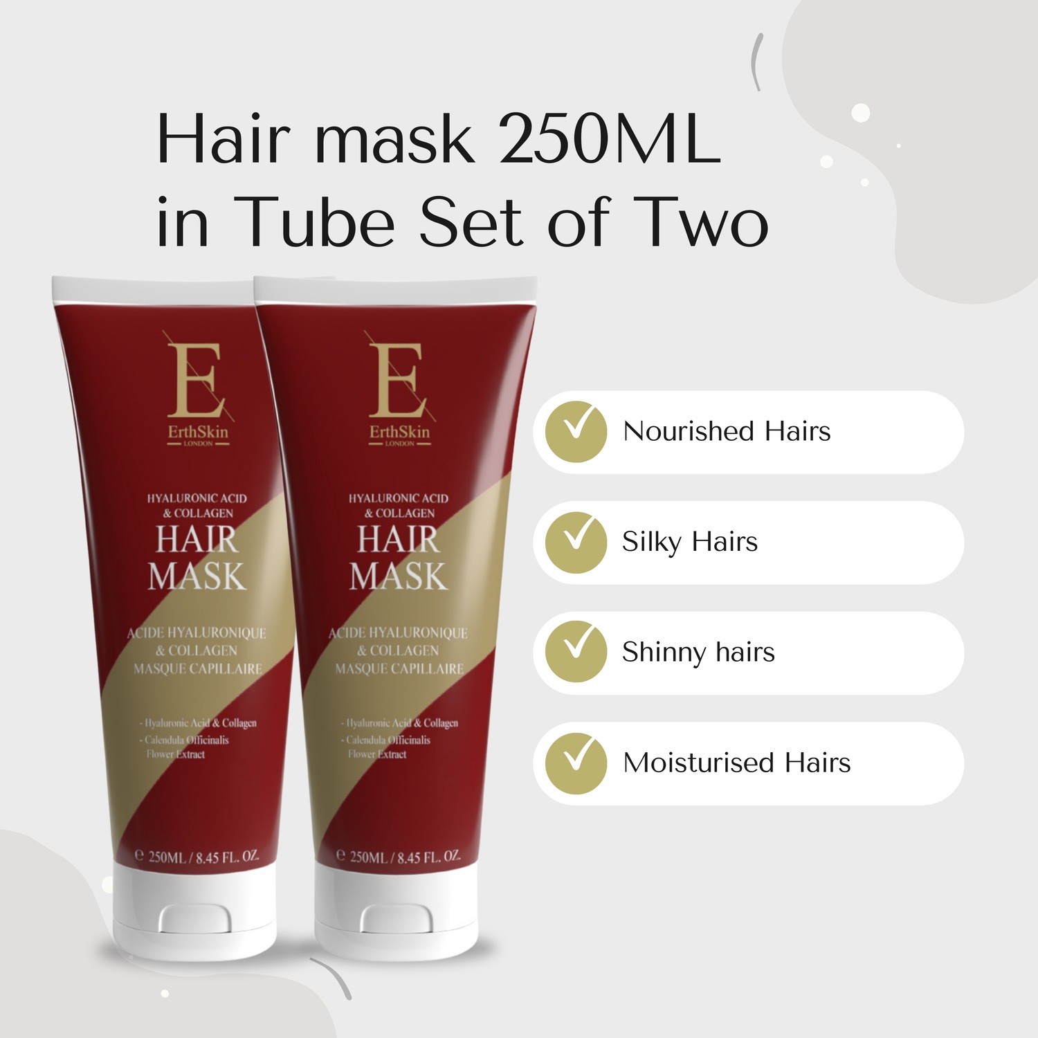 Маска для волос haarmaske duo Erthskin London, количество 1 шт. — фото 2