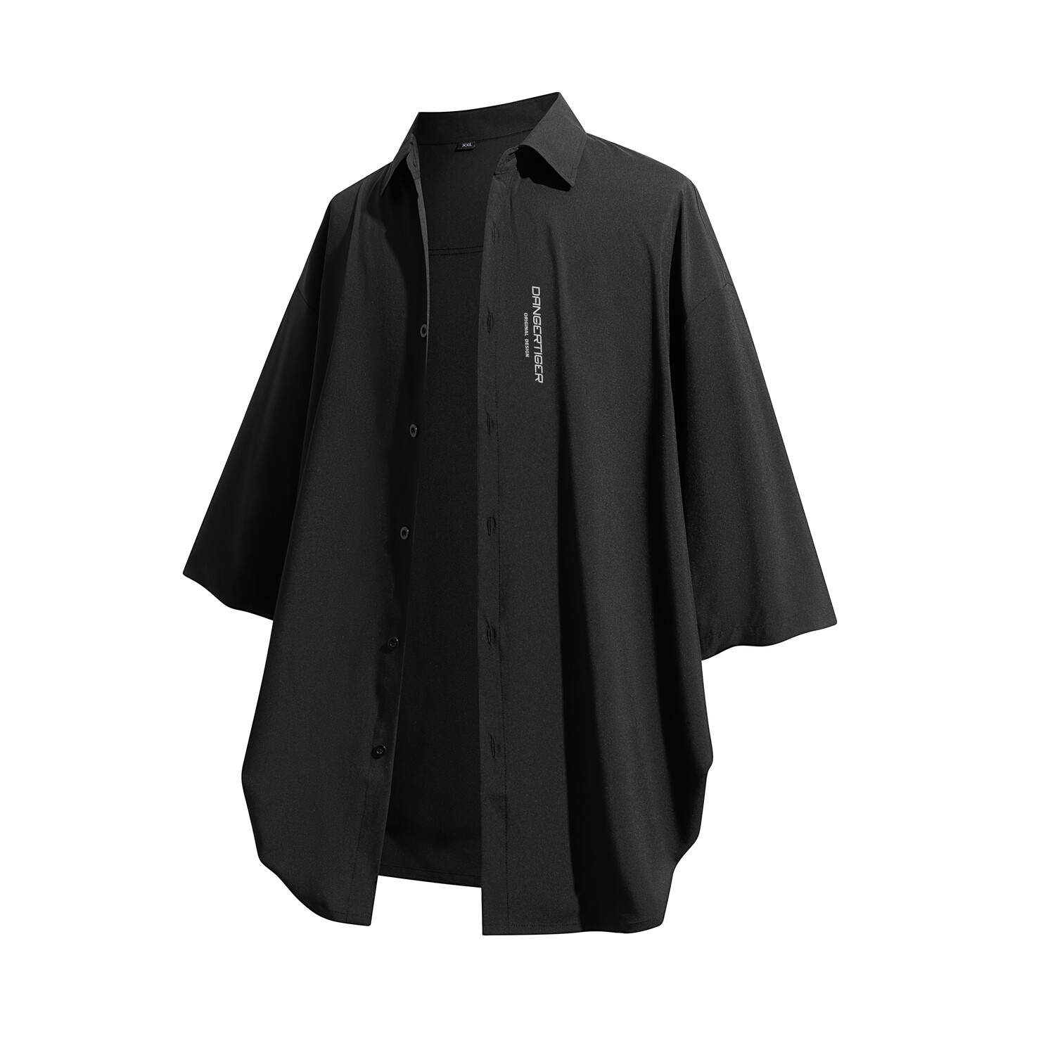 

Dangertiger Рубашка унисекс, Черный + Серый (набор из 2 шт.)