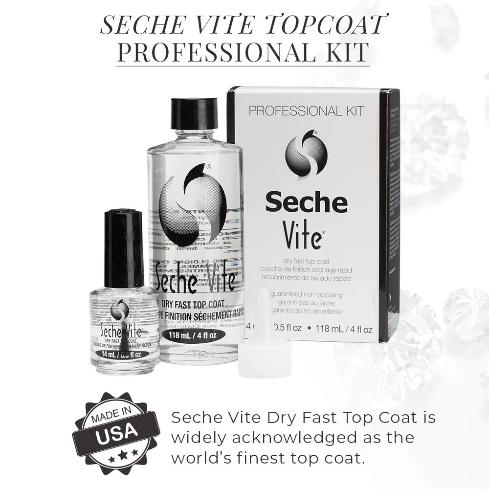 Быстросохнущее верхнее покрытие «Vite Dry Fast» от Seche, 14 мл и 118 мл Seche — фото 3