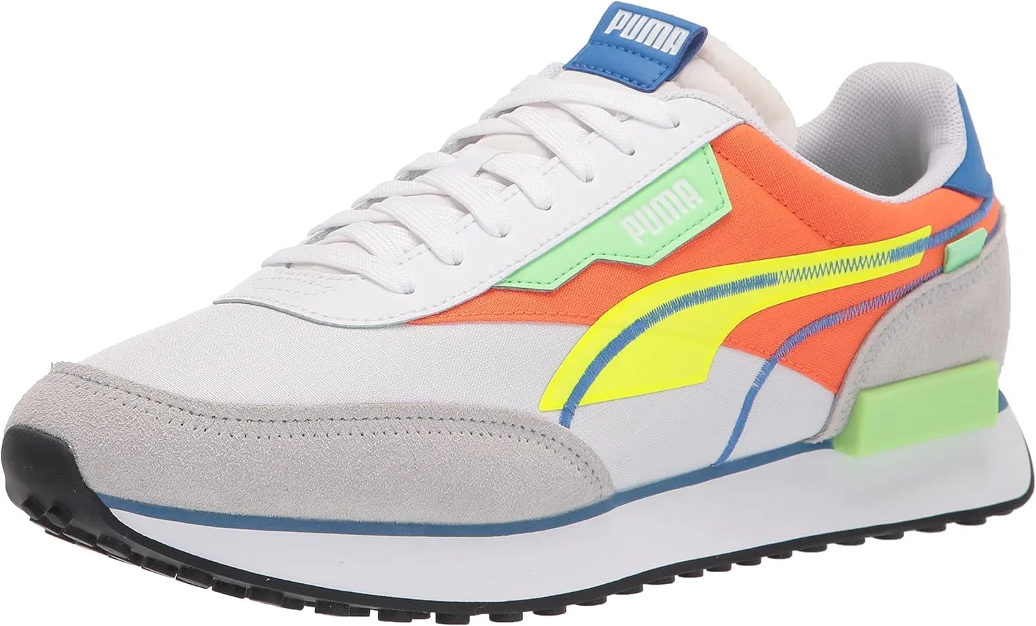 Кроссовки PUMA - - Men's rider playing on shoes, Puma White Yellow Alert Carrot