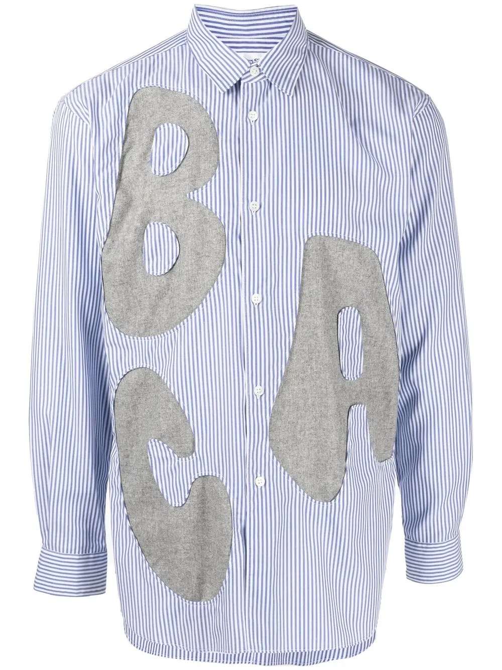 

Рубашка с нашивками Comme Des Garçons Shirt, синий