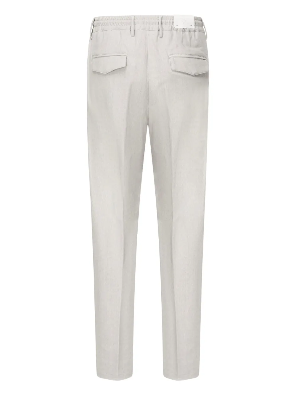 

Брюки со складками спереди и завязками Eleventy, серый