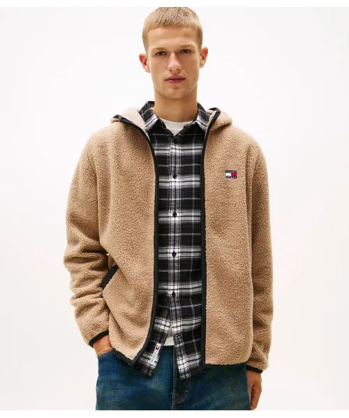 

Флисовая толстовка Regular fit Tommy Jeans, бежевый