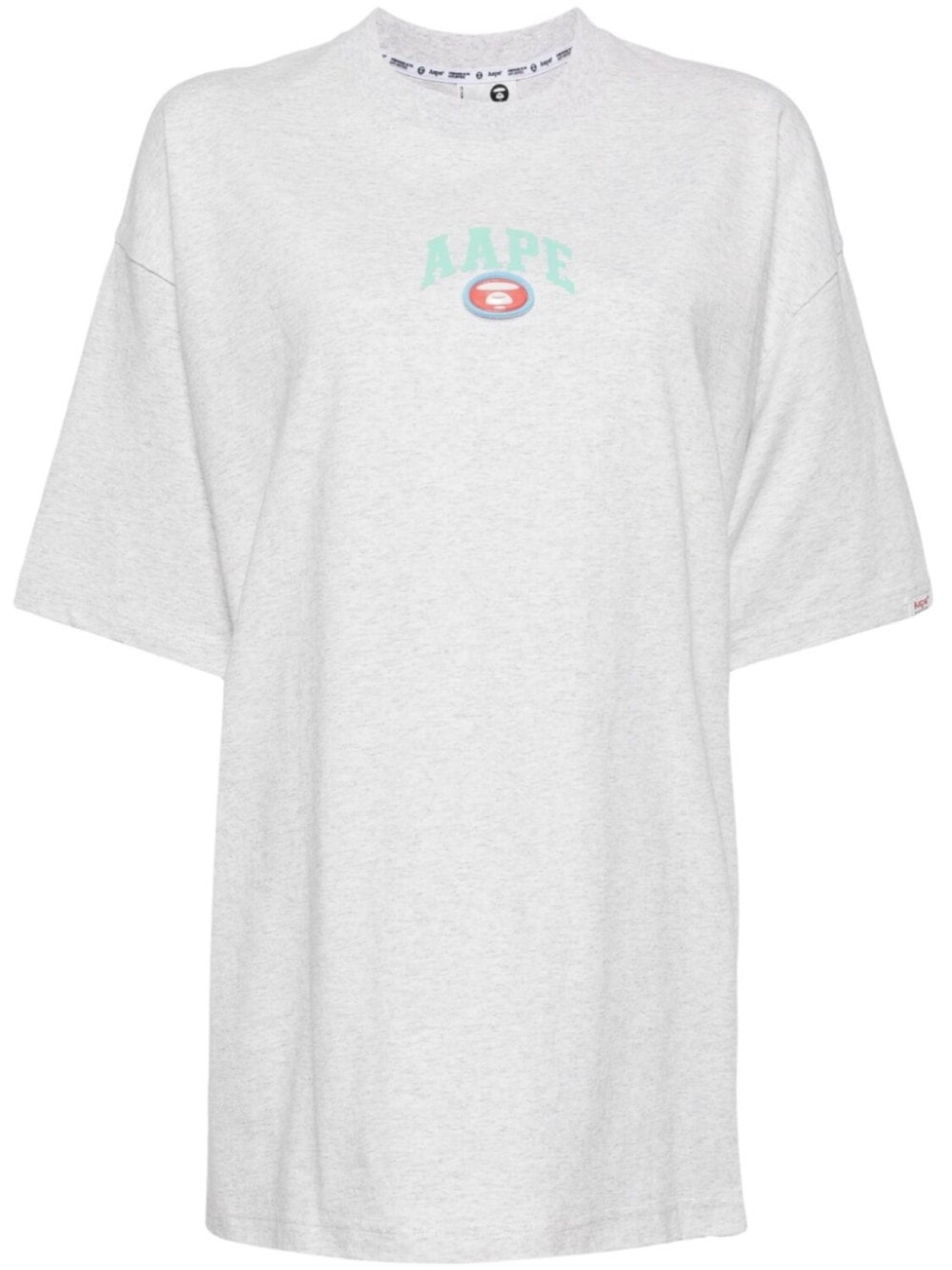 

Футболка с логотипом AAPE BY *A BATHING APE, серый